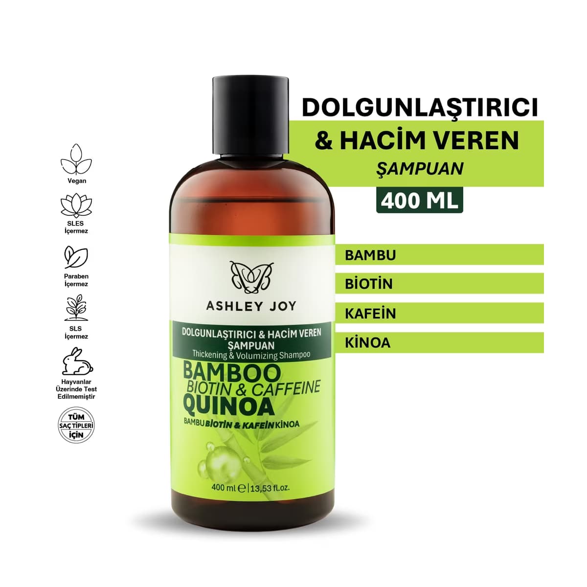 Ashley Joy Hacim Veren Şampuan 400 ml - Gratis