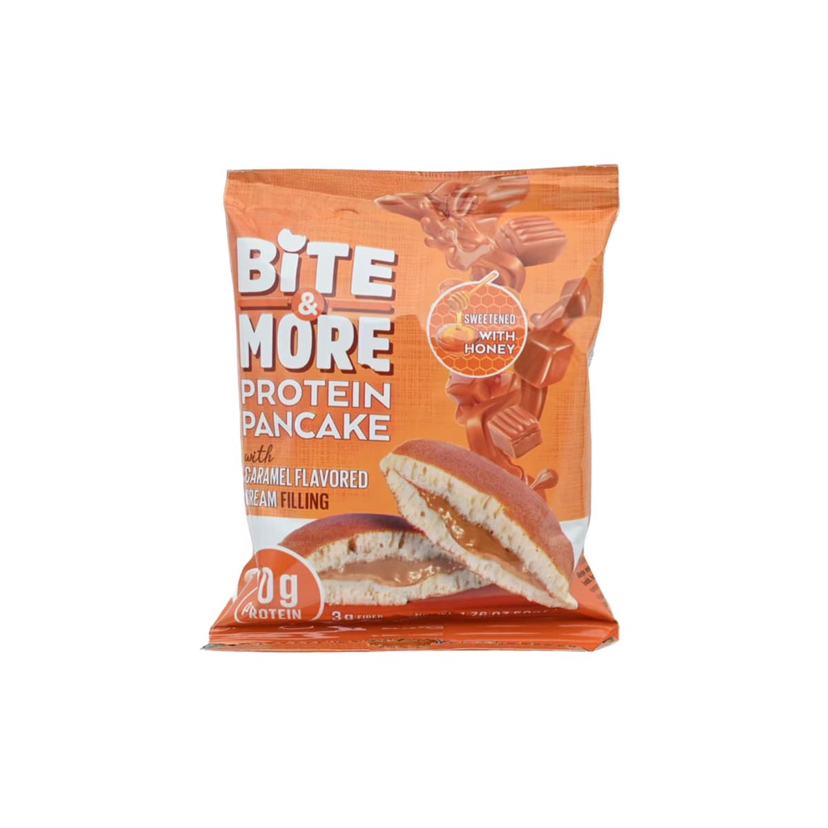 Bite & More Caramel Proten Pancake 50 gr - Gratis