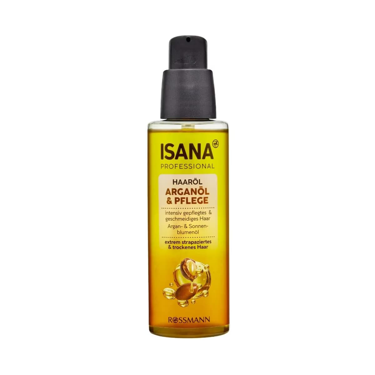 Isana Professional Argan Yağı İçerikli Saç Bakım Yağı, Kuru ve Çok Yıpranmış Saçlar 100 ml