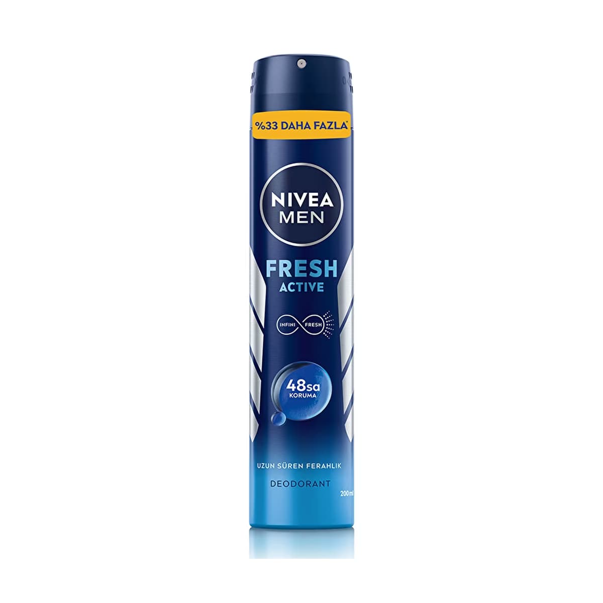 Nivea Men Fresh Active Erkek Sprey Deodorant 200 ml - Gratis