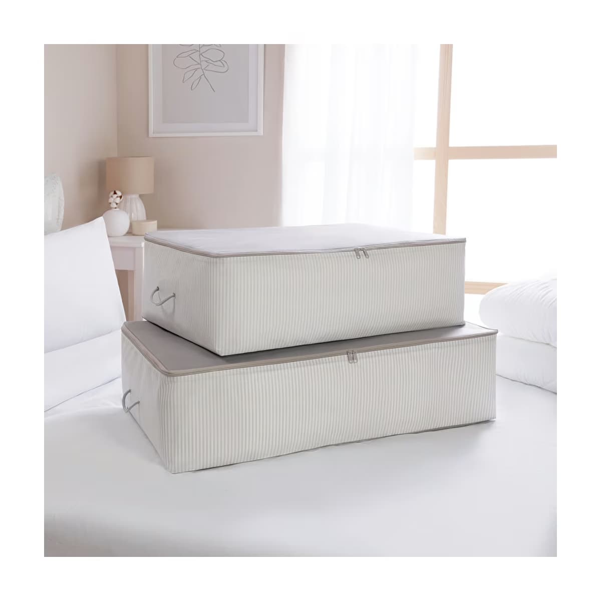 Ocean Home 2'li Gri Renk Stuff & Things Baza Altı Hurç Set - Gratis
