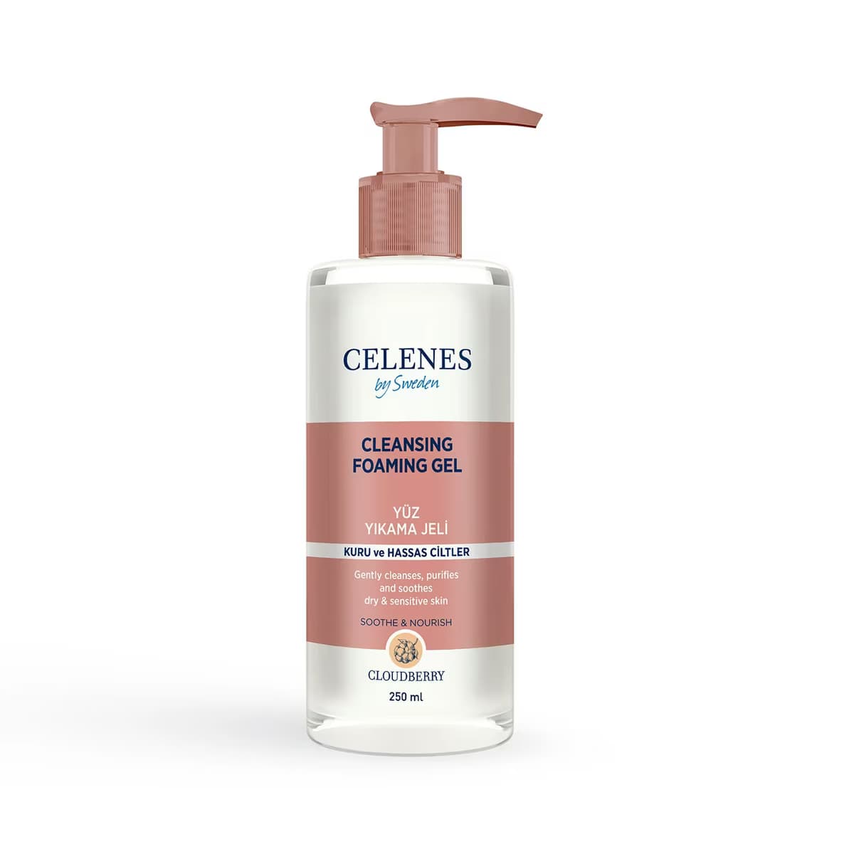 Celenes Cloudberry Temizleme Jeli Kuru ve Hassas Cilt 250 ml
