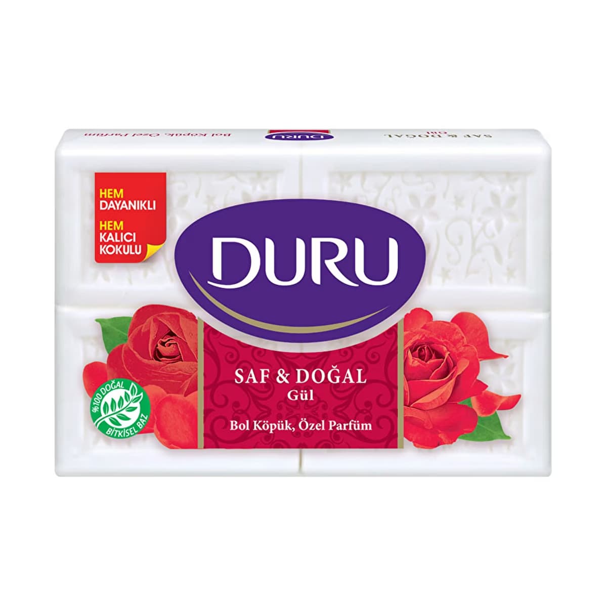 Duru Saf & Doğal Gül Kalıp Sabun 150 gr x 4 - Gratis