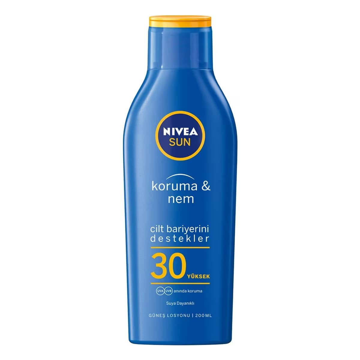 Nivea Sun Koruma ve Nem Güneş Losyonu SPF 30 Nemlendirici Güneş Kremi, Yüksek Koruma 200 ml