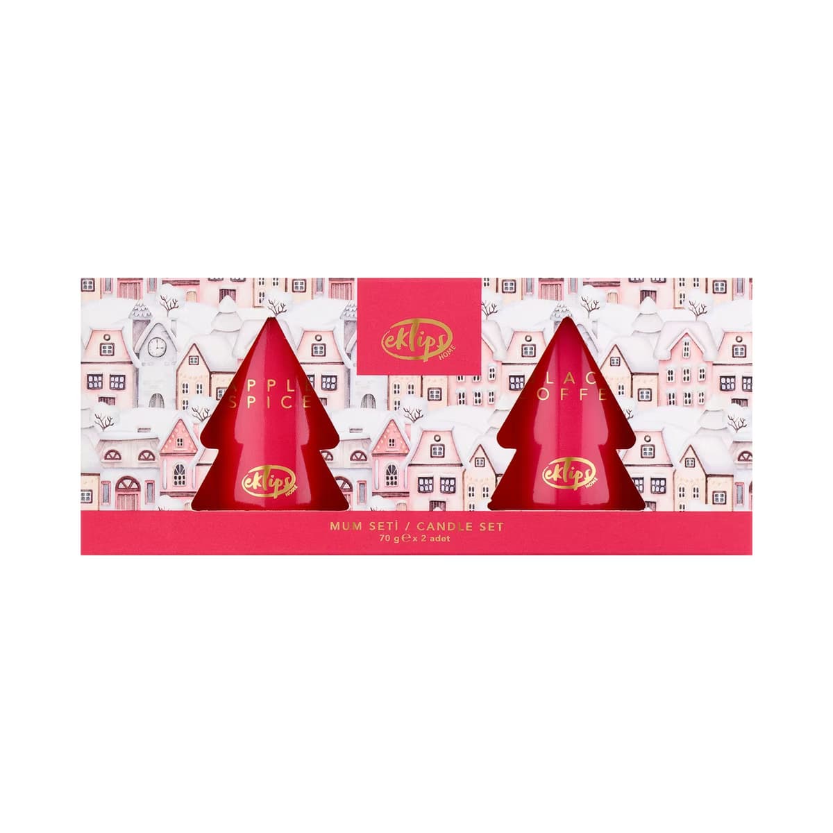 Eklips Yılbaşı 2'li Mum Seti 70 gr + 70 gr - Gratis
