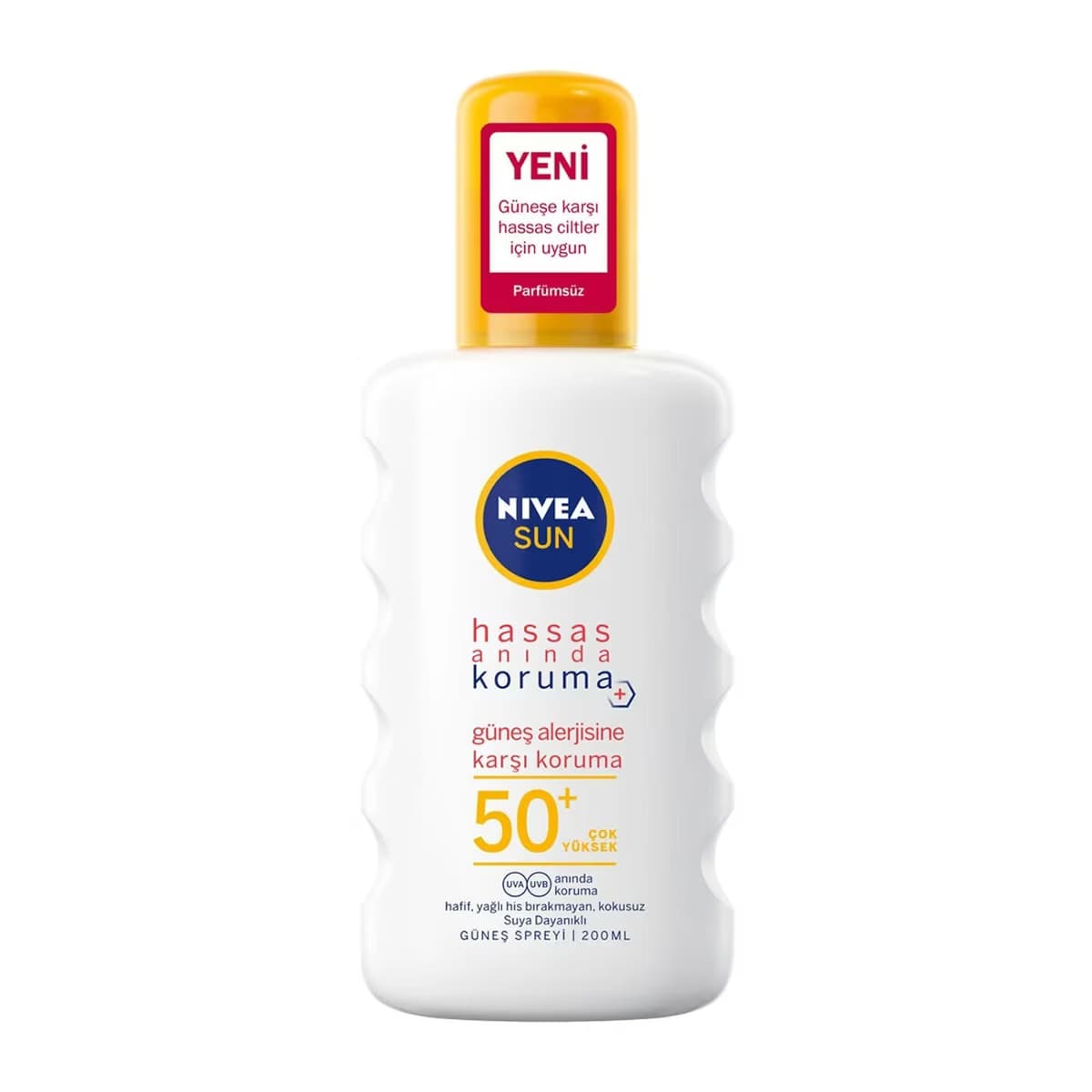 Nivea Sun Güneş Alerjisine Karşı Anında Hassas Koruma Güneş Spreyi SPF 50+ Çok Yüksek Güneş Koruyucu 200 ml