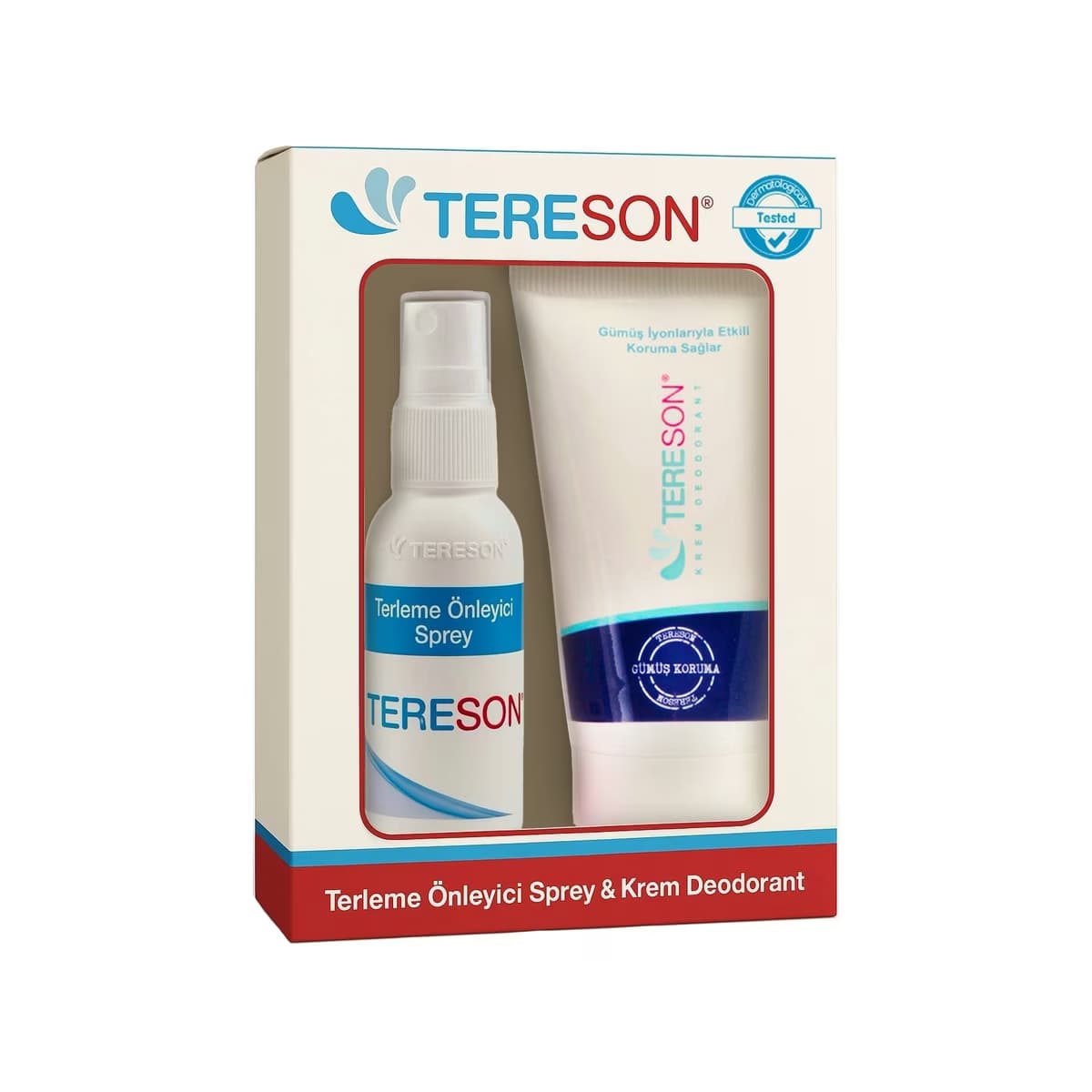 Tereson Terleme Önleyici Antiperspirant Sprey 50 ml + Krem Deodorant 40 ml - Gratis