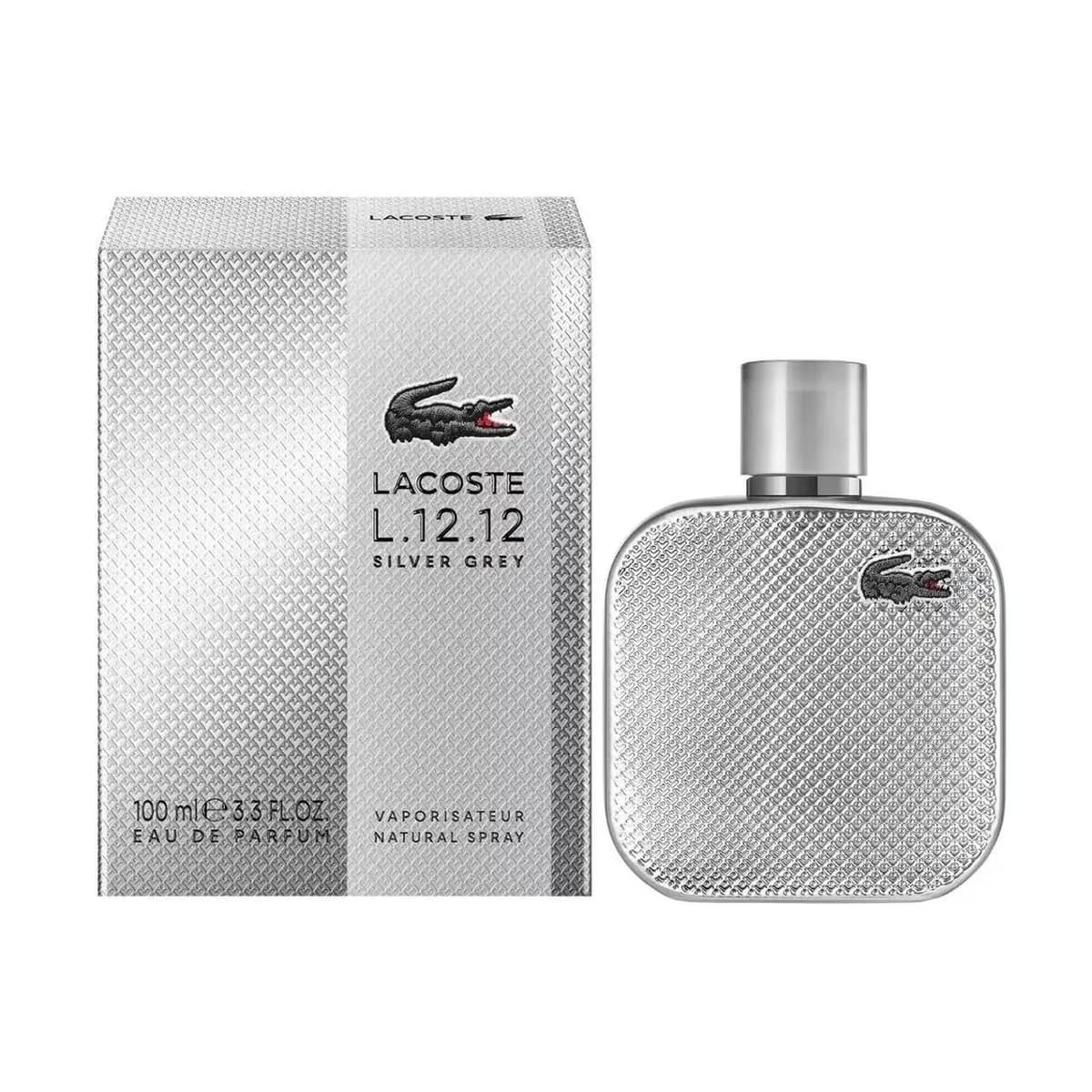 Lacoste L.12.12 Silver Grey EDP Erkek Parfüm 100 ml - Gratis