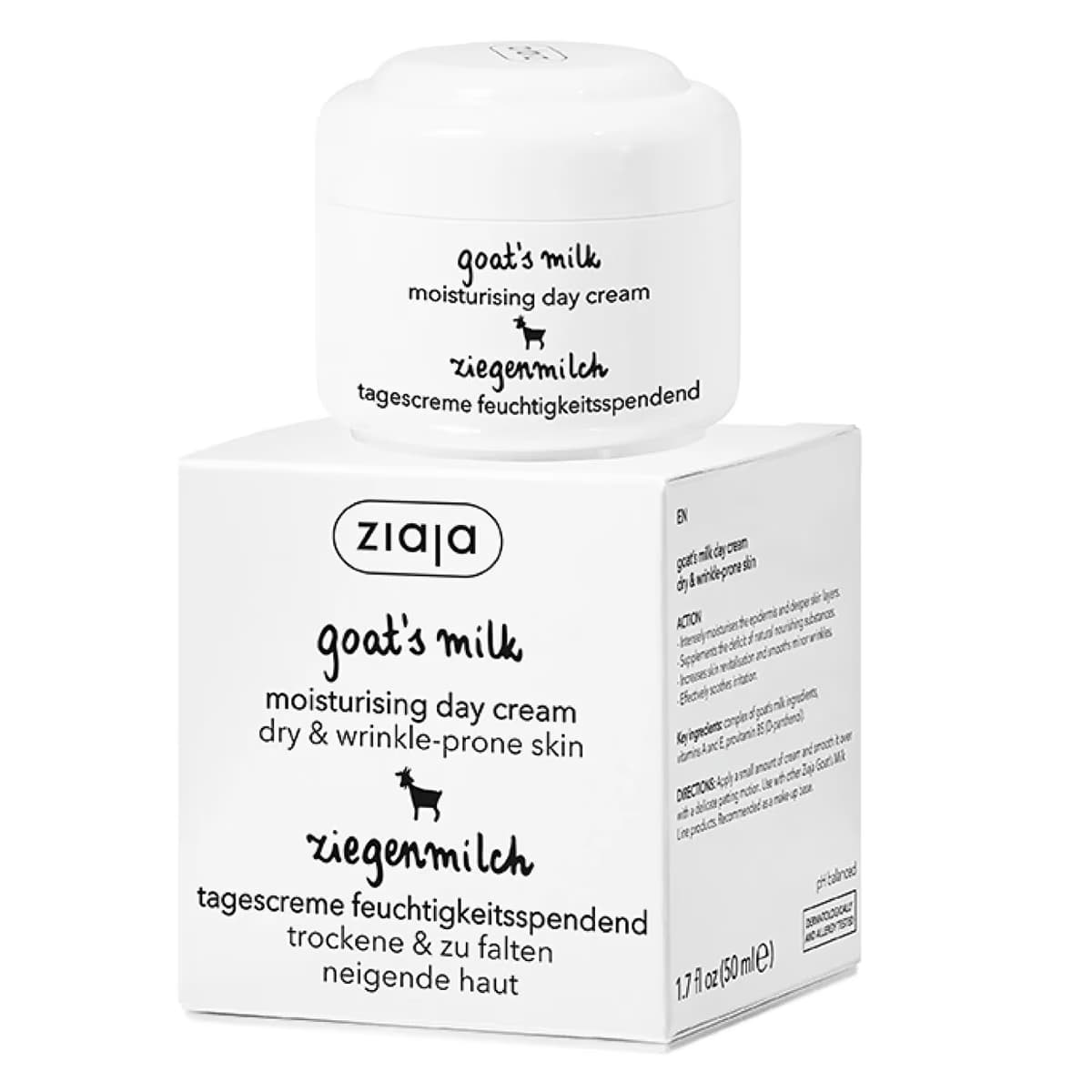 Ziaja Keçi Sütü Gündüz Kremi Kuru ve Kırışma Eğilimli Cilt, Keçi Sütü İçerikli 50 ml
