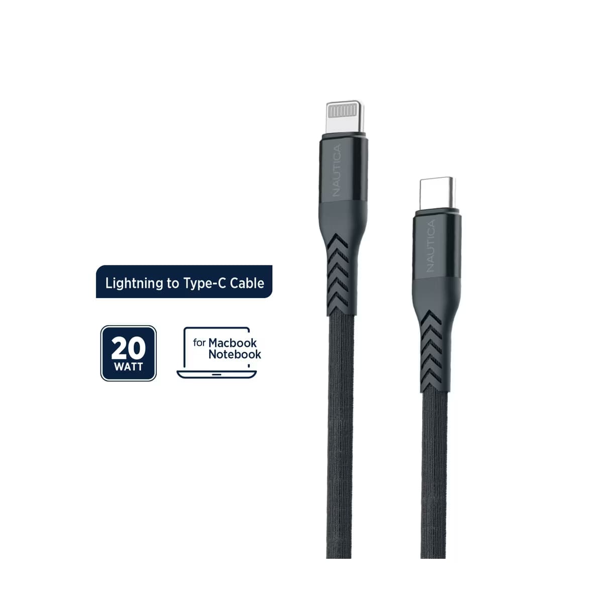 Nautica C420 Lightning Gri Şarj Kablosu - Gratis