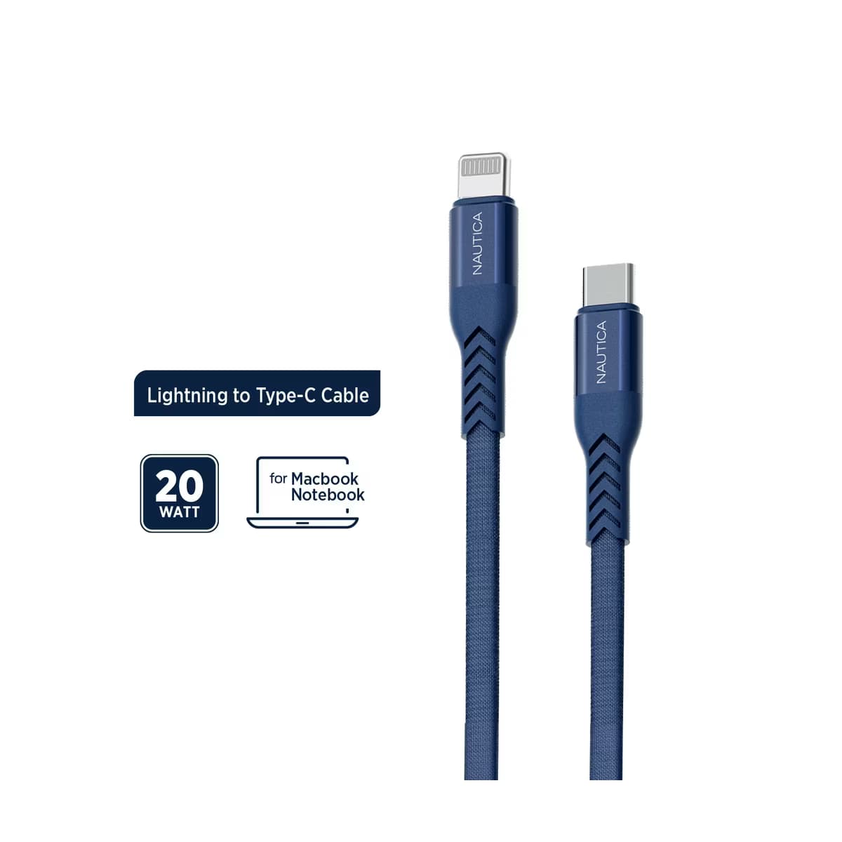 Nautica C420 Lightning Lacivert Şarj Kablosu - Gratis
