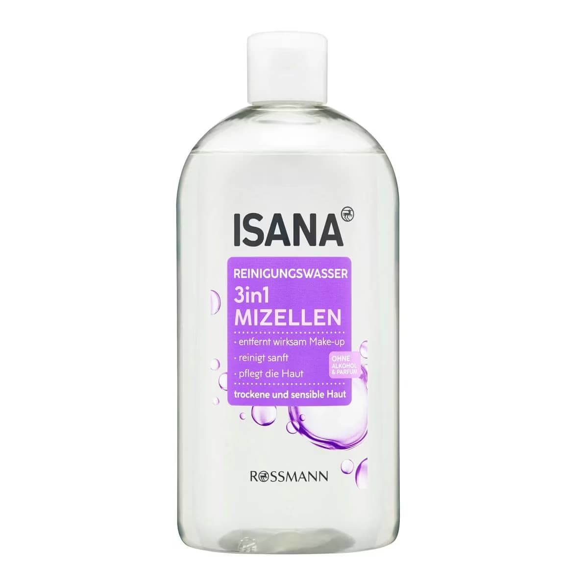 Isana Makyaj Temizleyici 3'ü 1 Arada Misel Su Alkolsüz Kuru&Hassas Ciltler 400ml
