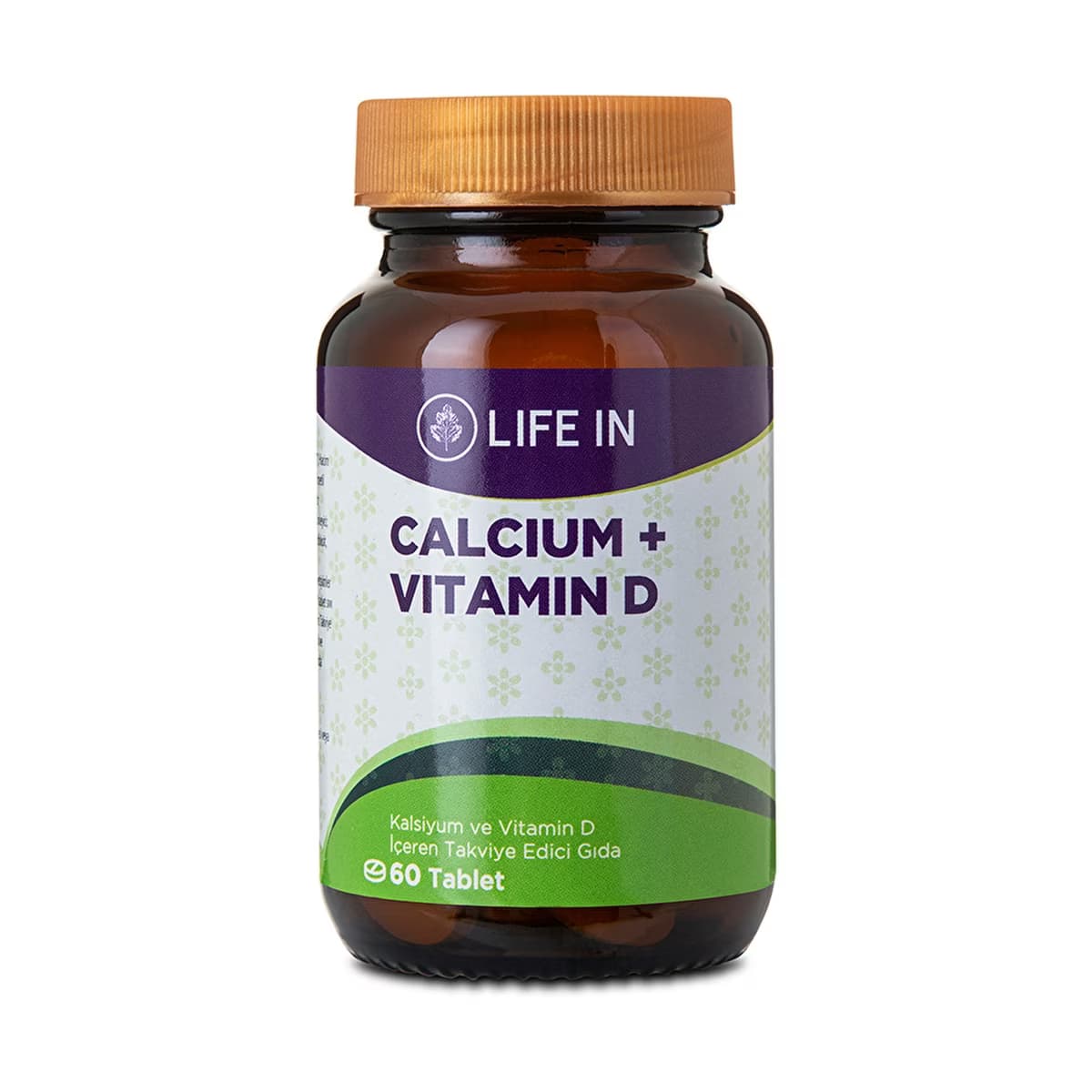 Life In Kalsiyum & D Vitamini İçeren Takviye Edici Gıda 60 Tablet - Gratis