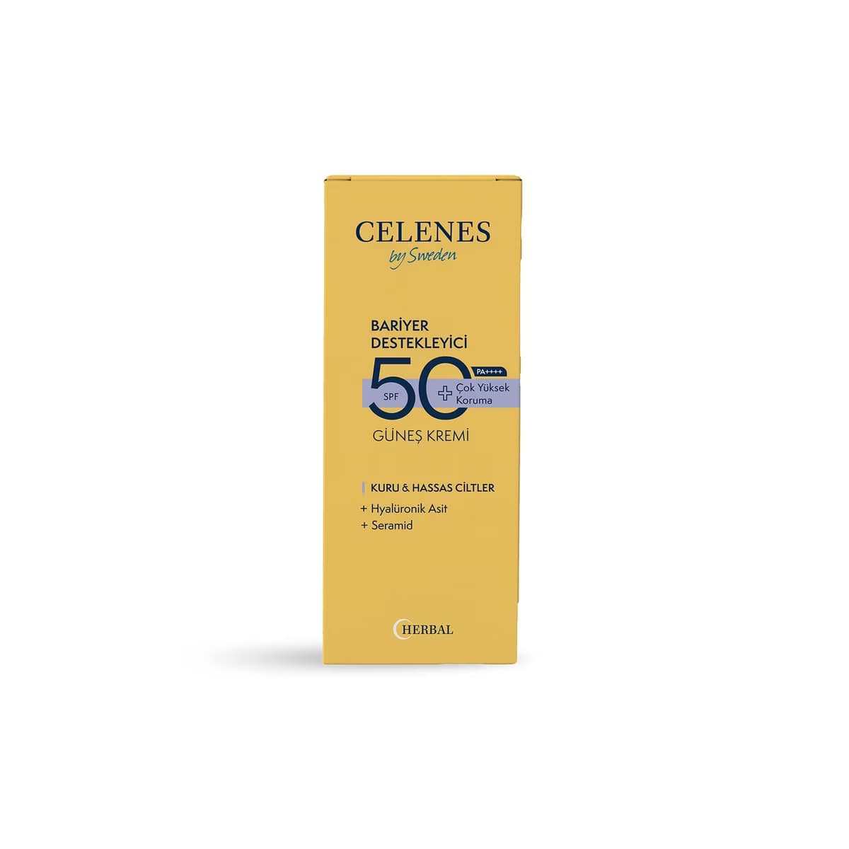 Celenes Herbal 50+SPF Bariyer Destekleyici Güneş Kremi 50 ml - Gratis