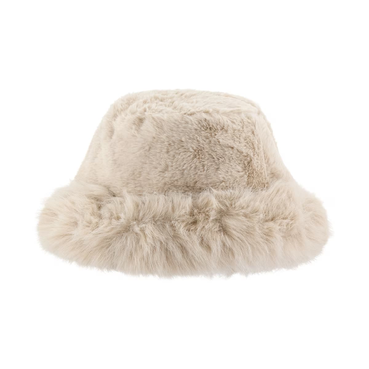 Eklips Bucket Peluş Krem Şapka - Gratis