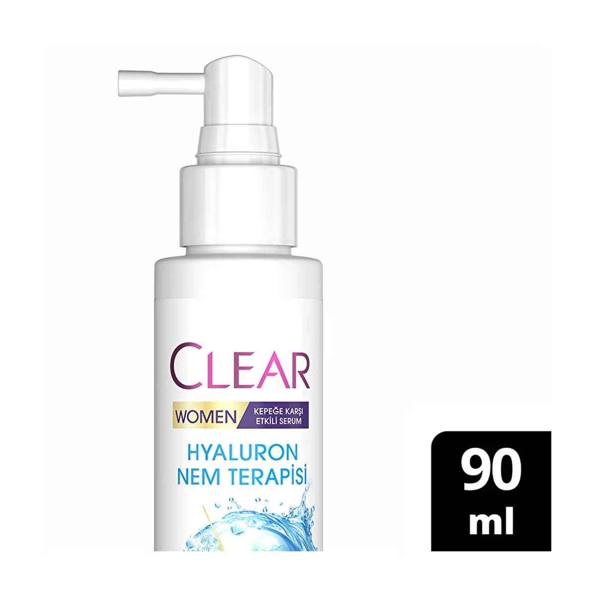 Clear Women Kepeğe Karşı Etkili Saç Bakım Serumu Hyaluron Nem Terapisi 90 ml - Gratis