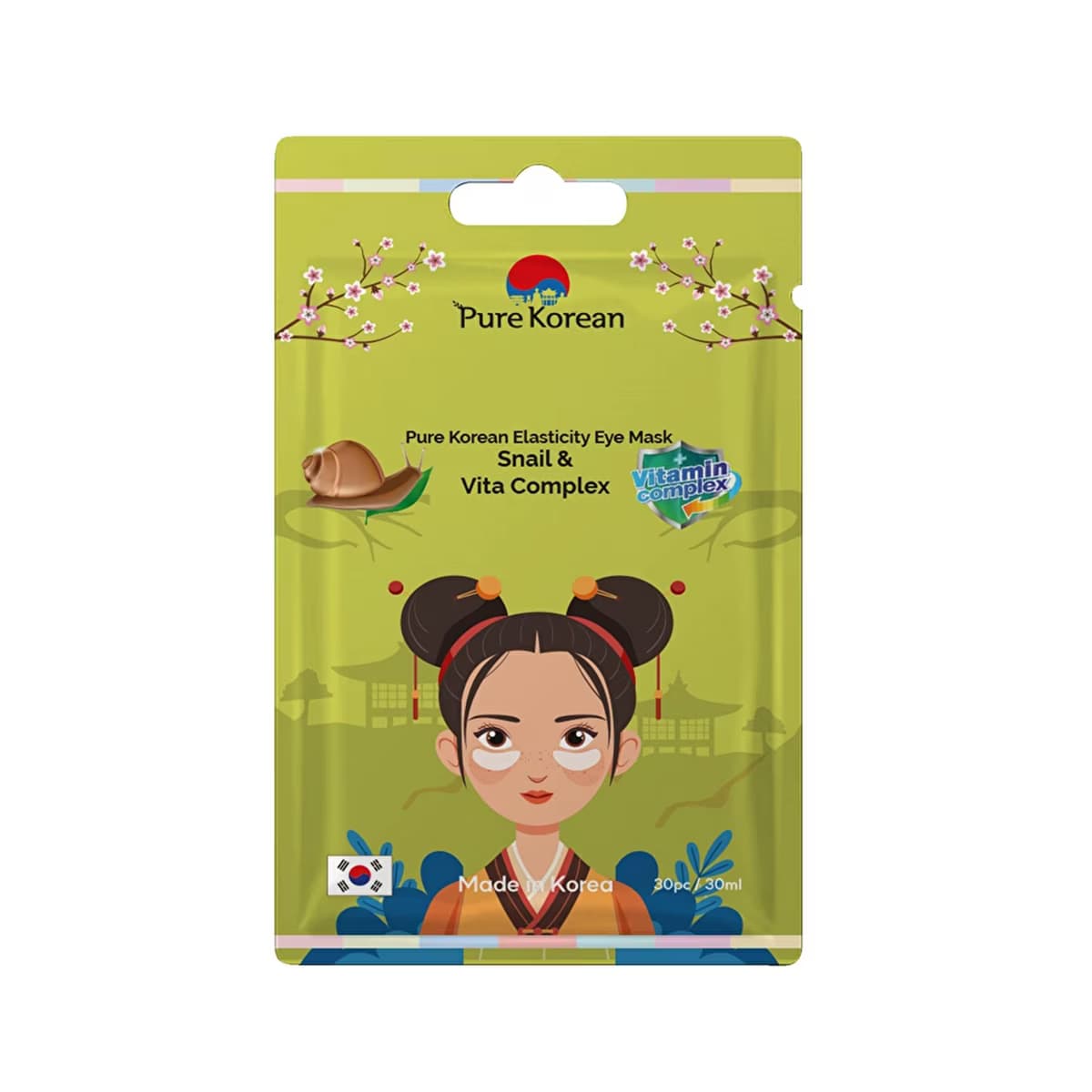 Pure Korean Elasticity Göz Maskesi 30 ml (Snail & Vita Complex) - Gratis