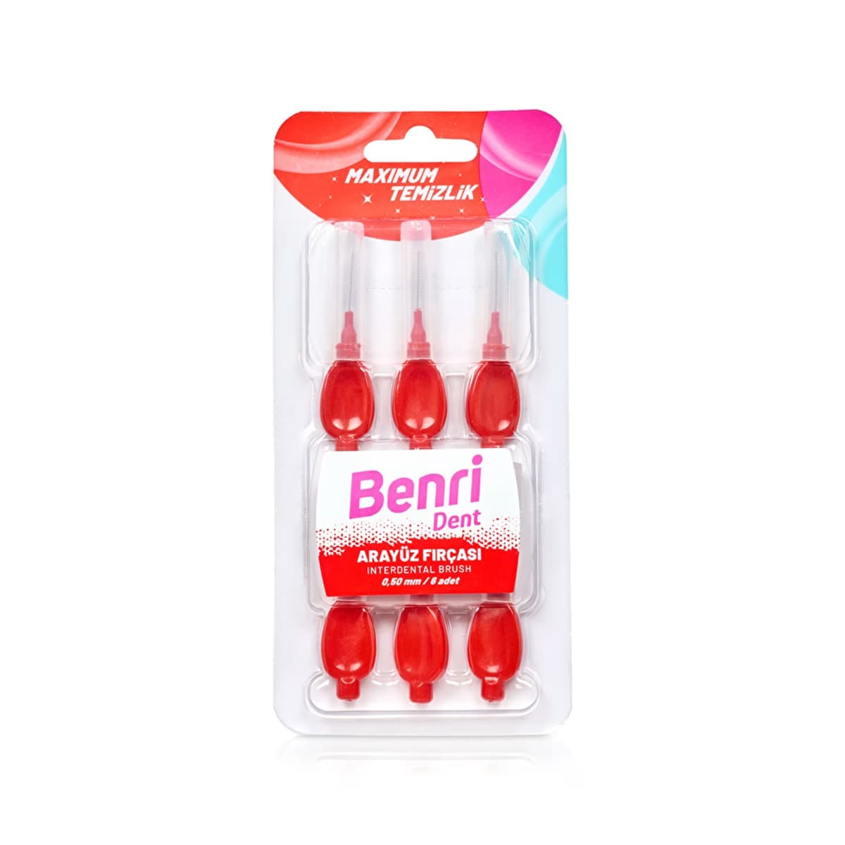 Benri Dent Arayüz Fırçası Kırmızı 0,50 mm - Gratis