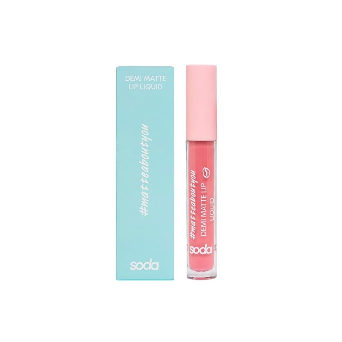 Soda Demi Matte Likit Ruj 002 Bare Yourself - Gratis