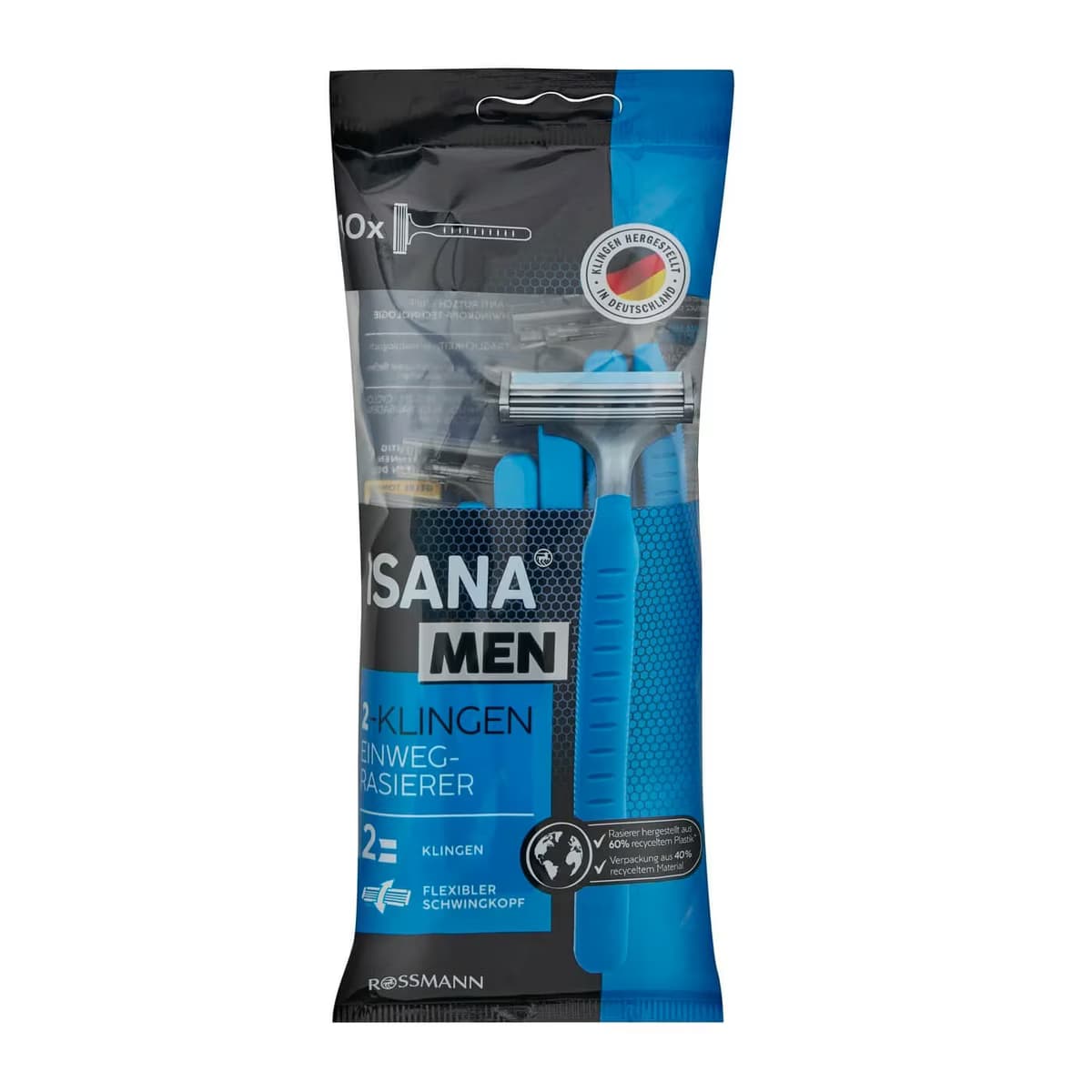 Isana Men Tıraş Bıçağı 2 Bıçaklı Tek Kullanımlık 10'lu