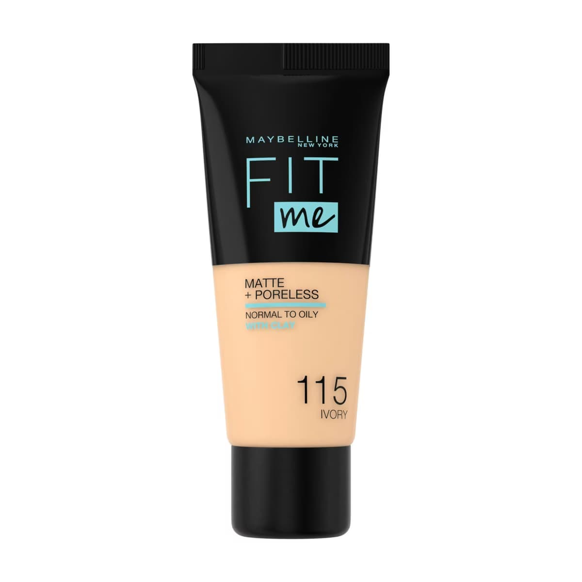 Maybelline New York Fit Me Matte+Poreless Fondöten 115 Ivory - Gratis