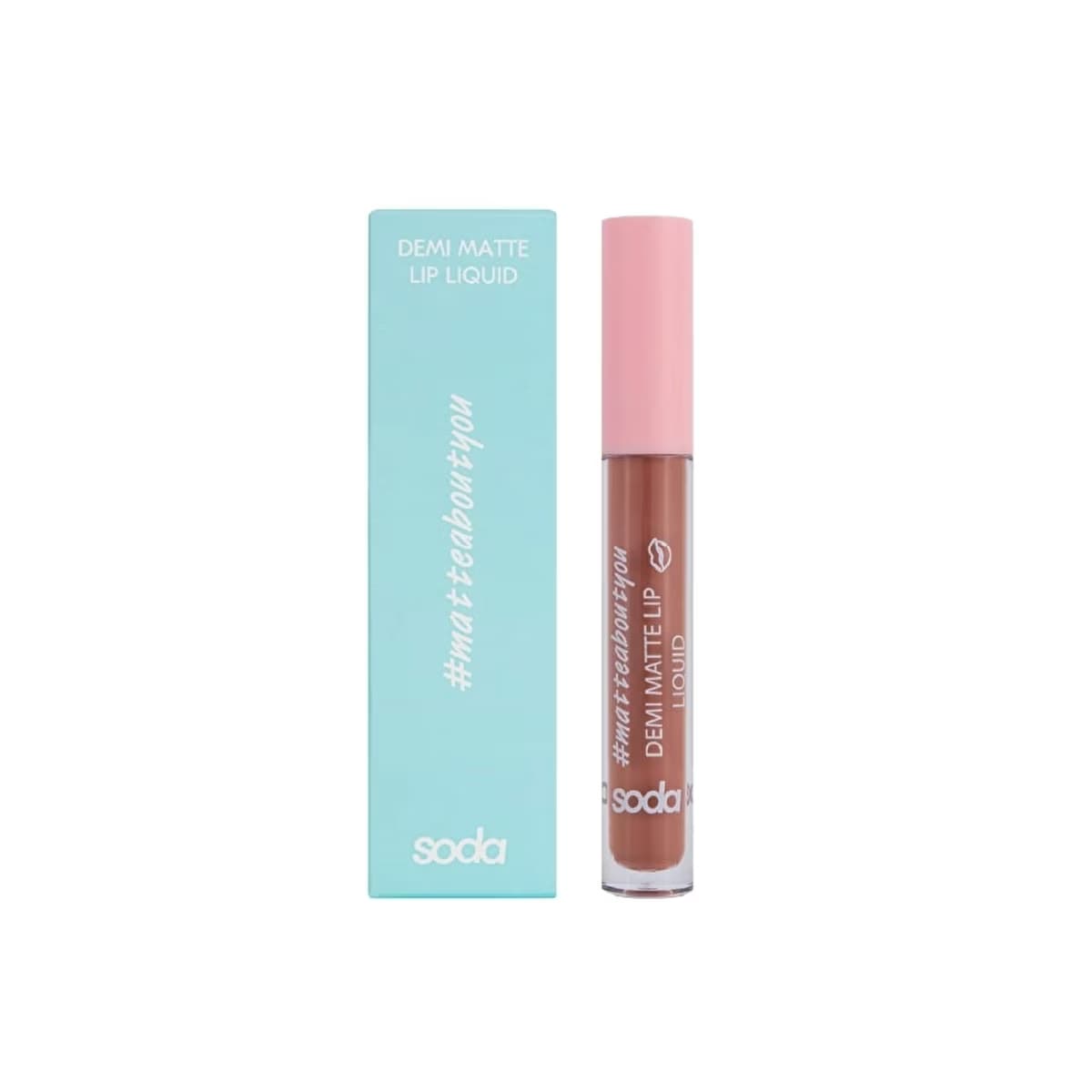 Soda Demi Matte Likit Ruj 013 Almond Syrup - Gratis