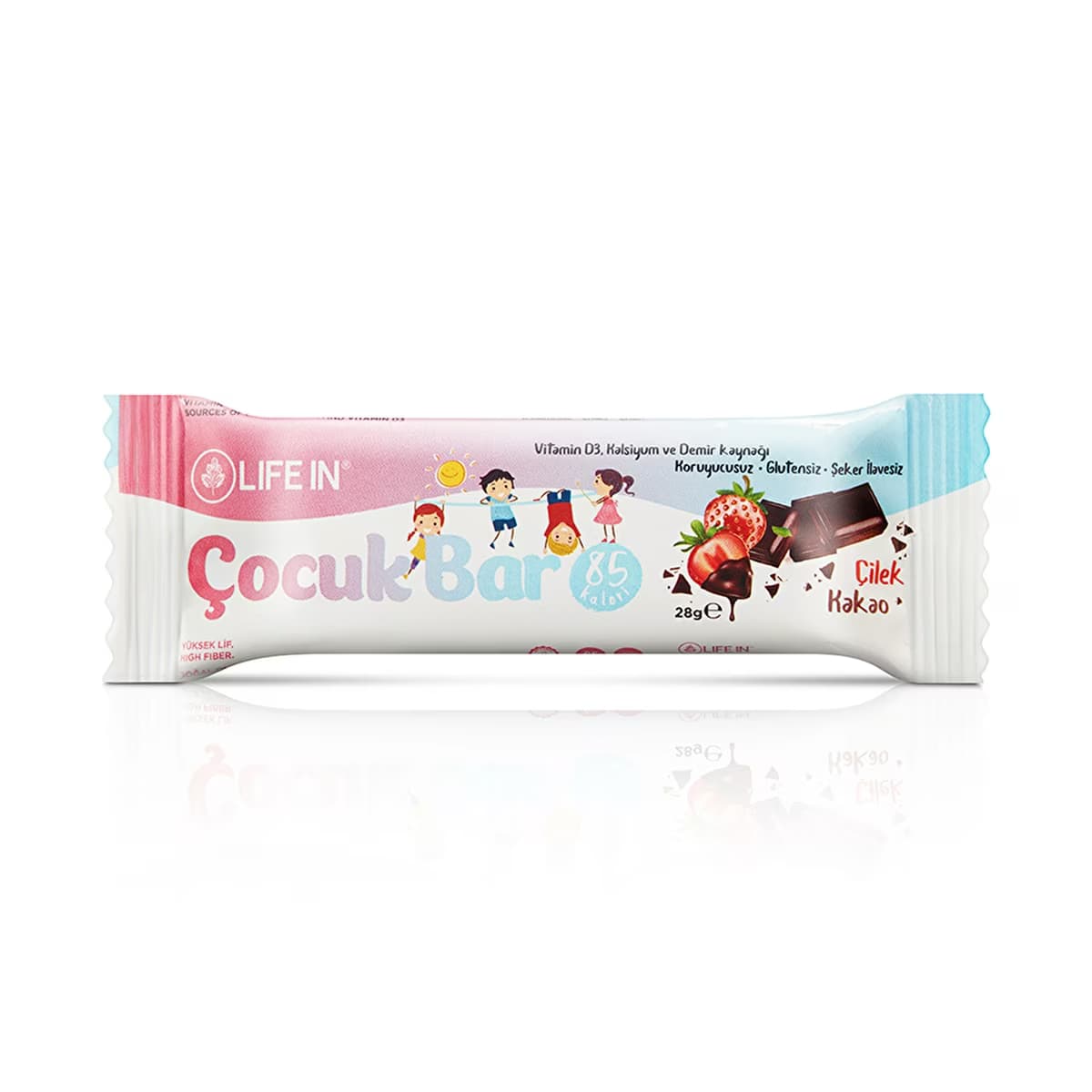 Life In Çilekli ve Kakaolu Çocuk Bar 28 gr - Gratis