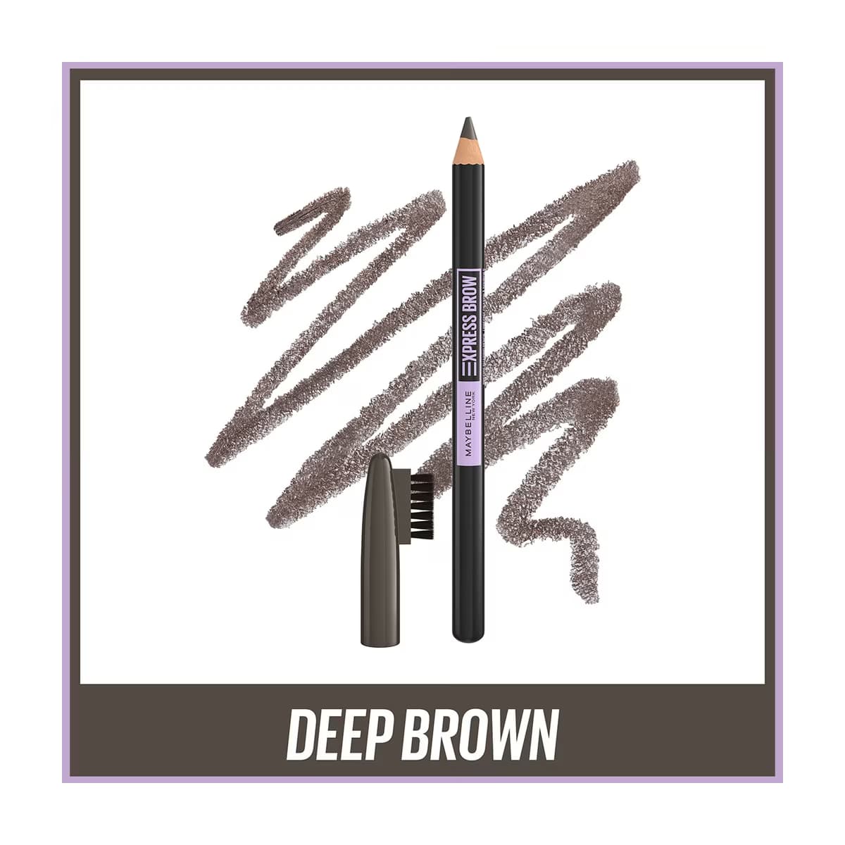 Maybelline New York Express Brow Shaping Pencil Deep Brown - Gratis