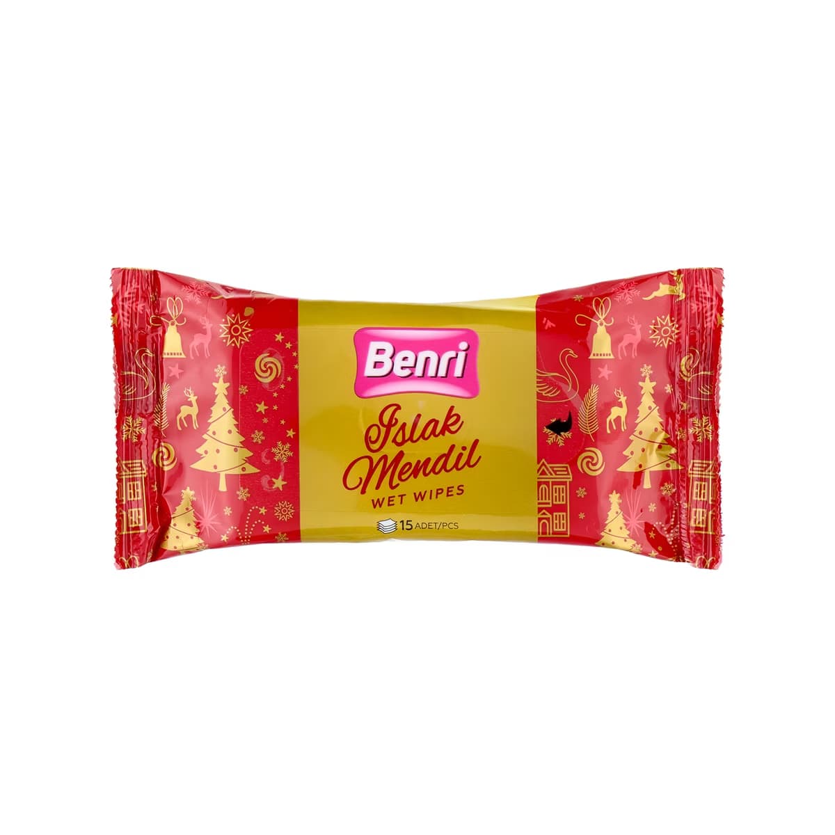 Benri Yılbaşı Islak Cep Mendili 15'li - Gratis