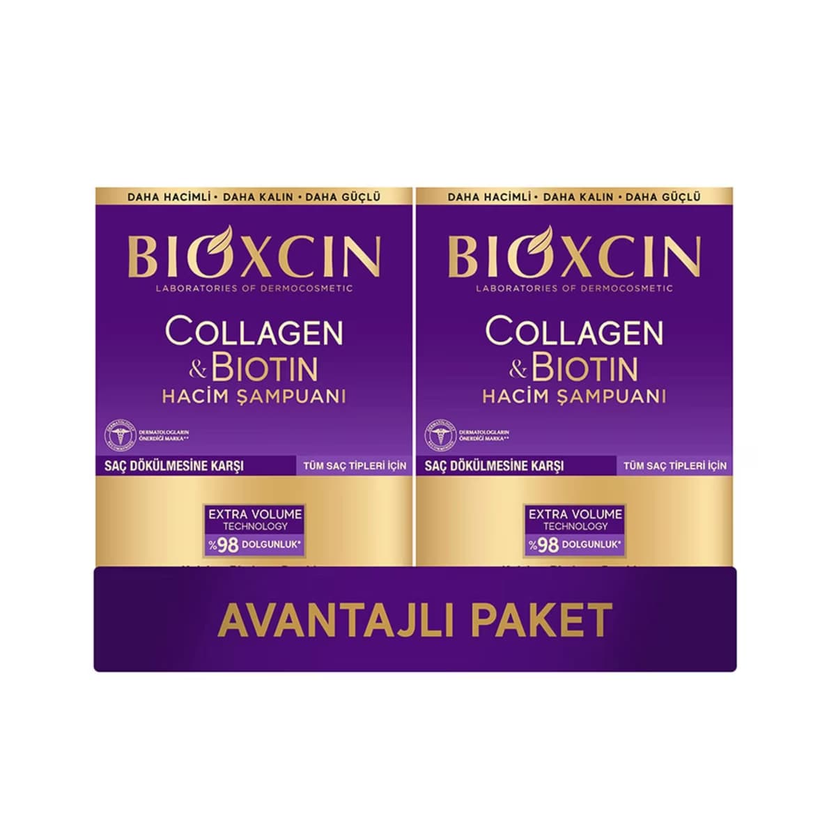 Bioxcin Collagen & Biotin Hacim Şampuanı 300 ml x 2 - Gratis