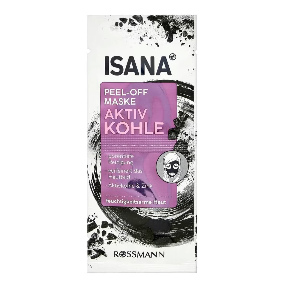 Isana Aktif Kömür Arındırıcı Maske Tüm Cilt Tipleri 2x8 ml
