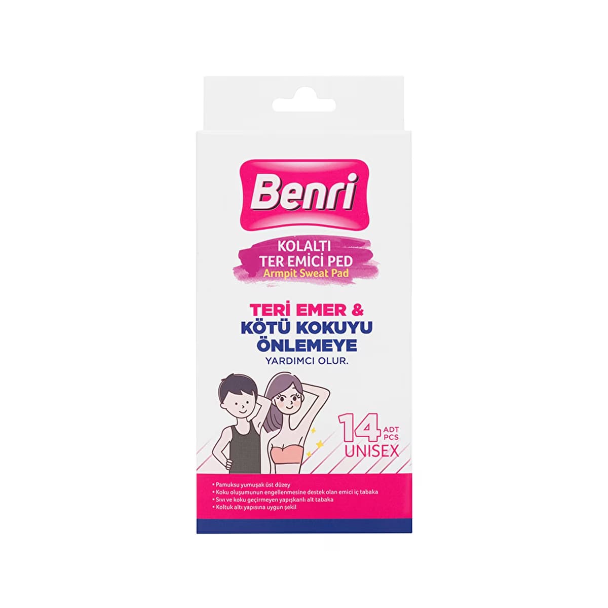 Benri Ter Emici Koltuk Altı Ped 14'lü - Gratis