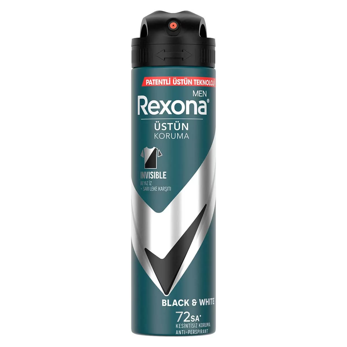 Rexona Men Sprey Deodorant 72h Invisible Black & White 150 ml