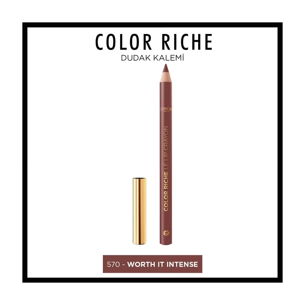 Loreal Paris Color Riche Dudak Kalemi 570 Worth It Intense - Gratis