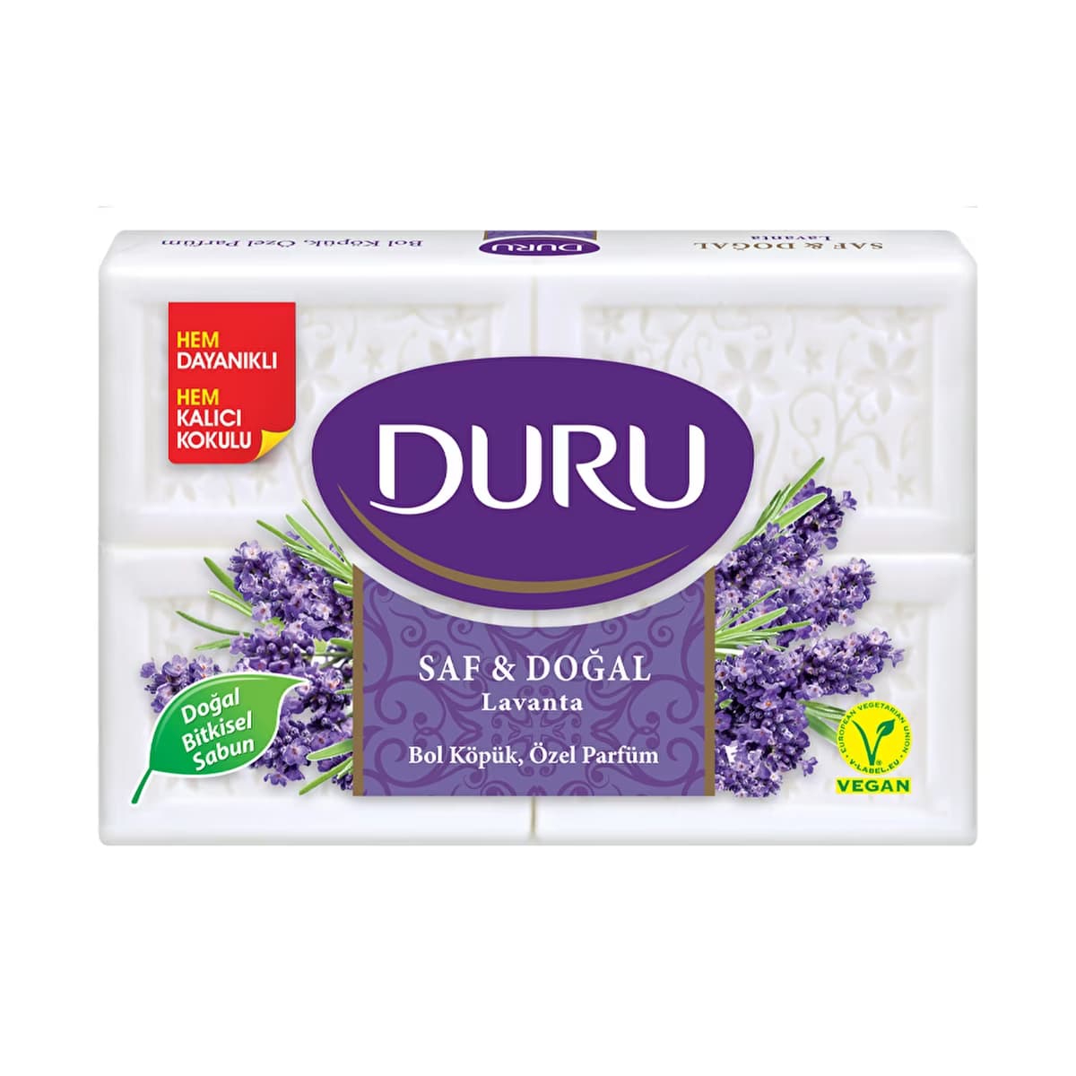 Duru Saf & Doğal Lavanta Kalıp Sabun 150 gr x 4 - Gratis