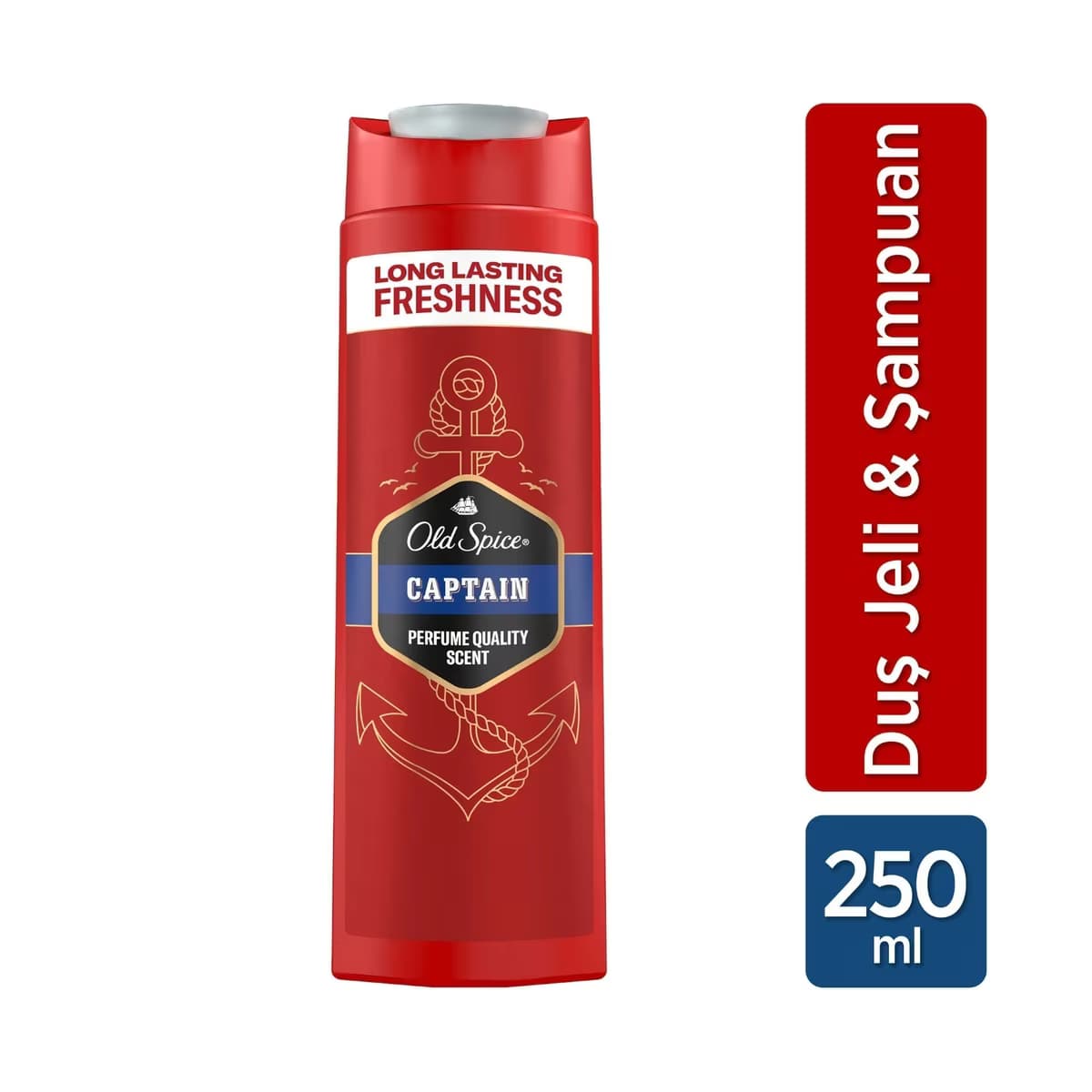 Old Spice Captain Erkek Duş Jeli ve Şampuan 250 ml - Gratis