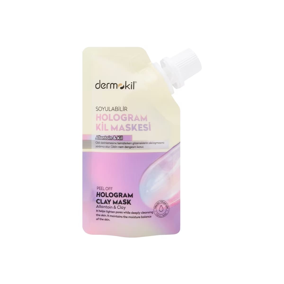 Dermokil Soyulabilir Hologram Kil Maskesi 30 ml - Gratis