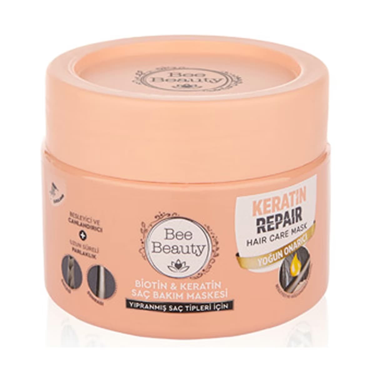 Bee Beauty Biotin & Keratin Saç Bakım Maskesi 300 ml - Gratis