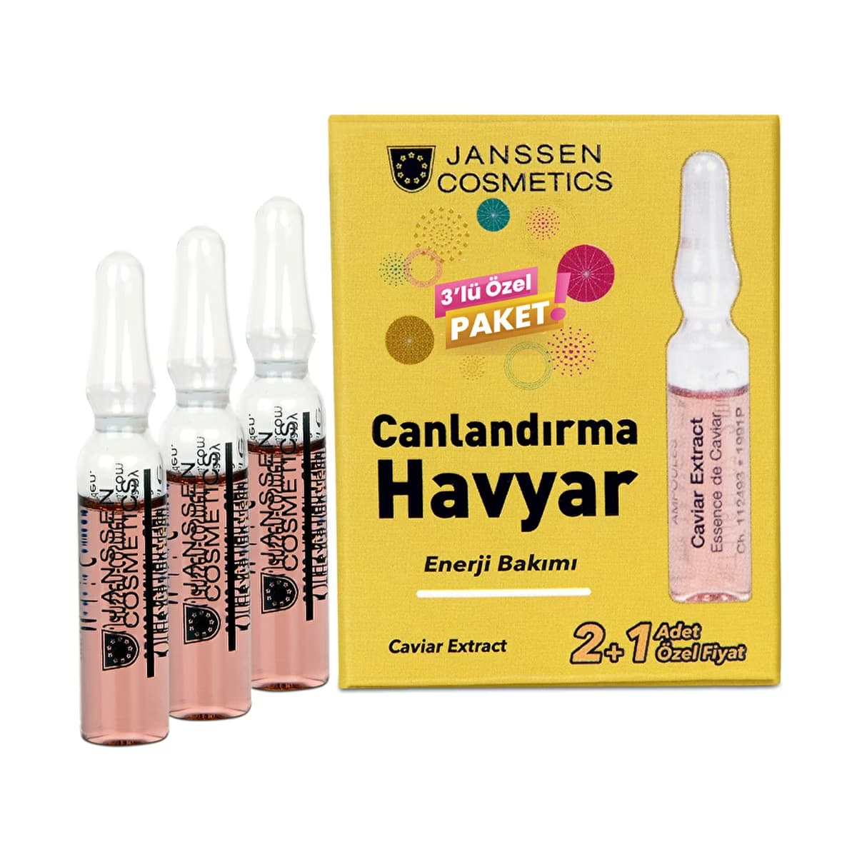 Janssen Cosmetics Havyar İçerikli Ampul 3'lü - Gratis