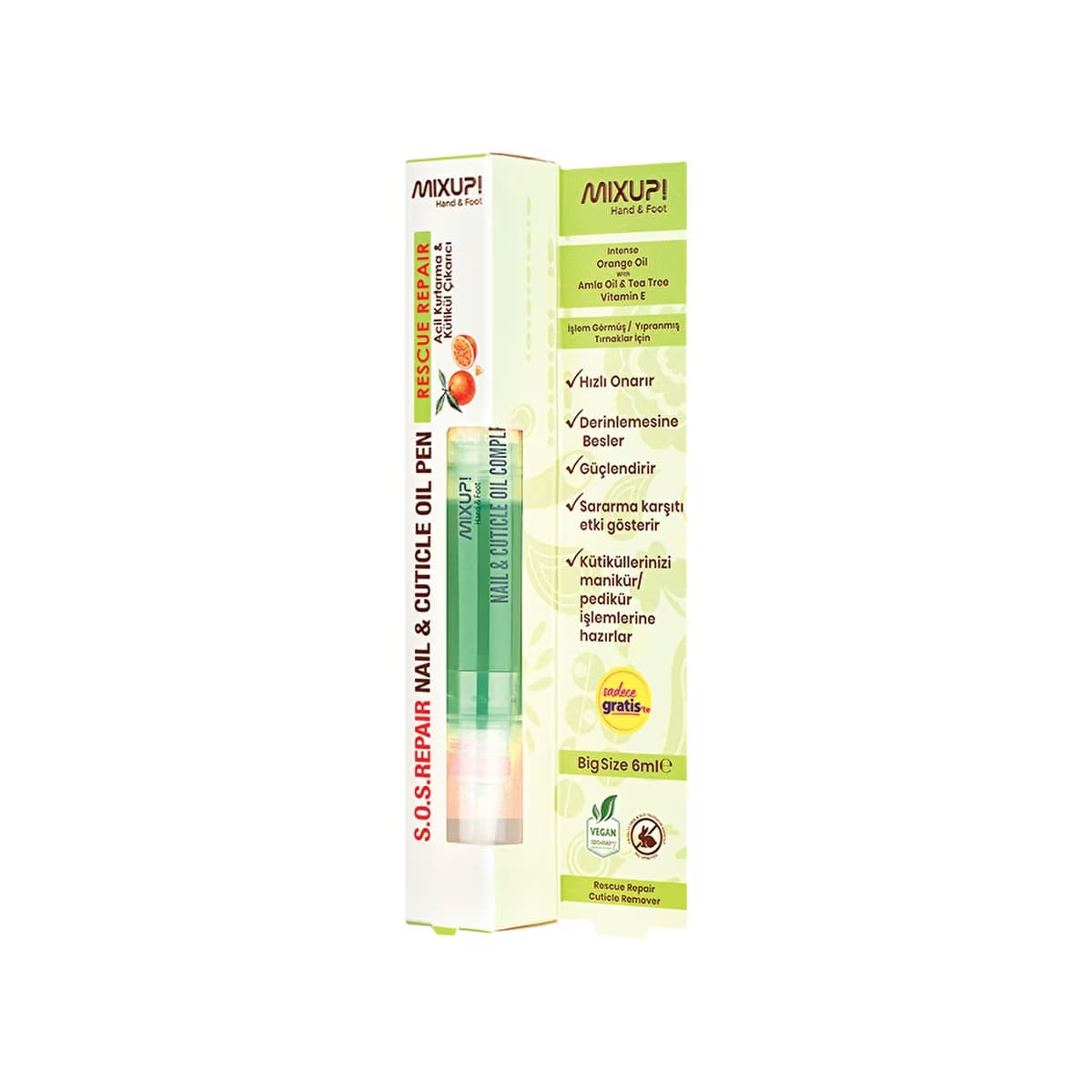 Mixup! Hızlı Onarım & Kütikül Çıkarıcı 6 ml - Gratis