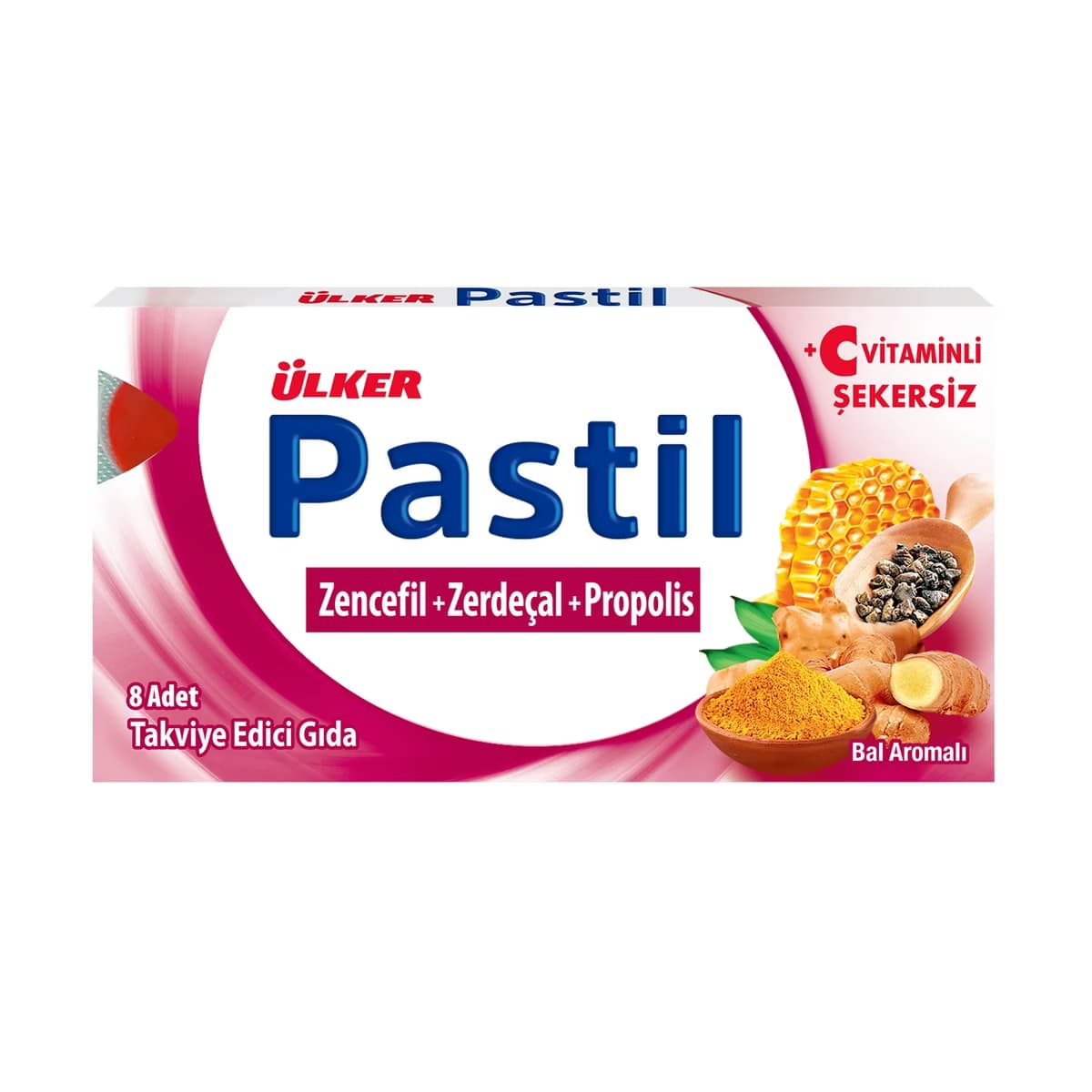 Ülker Pastil Zencefil Zerdeçal Propolis 8 Adet - Gratis