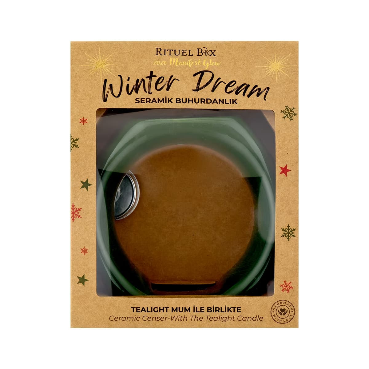 Rituel Box Manifest Glow Winter Dream Seramik Buhurdanlık - Gratis