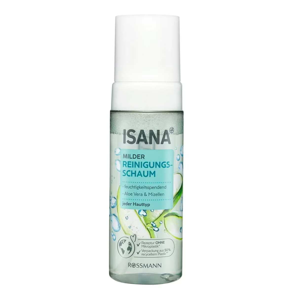 Isana Yüz Temizleme Köpüğü Aloe Vera & Salatalık Özlü 150 ml