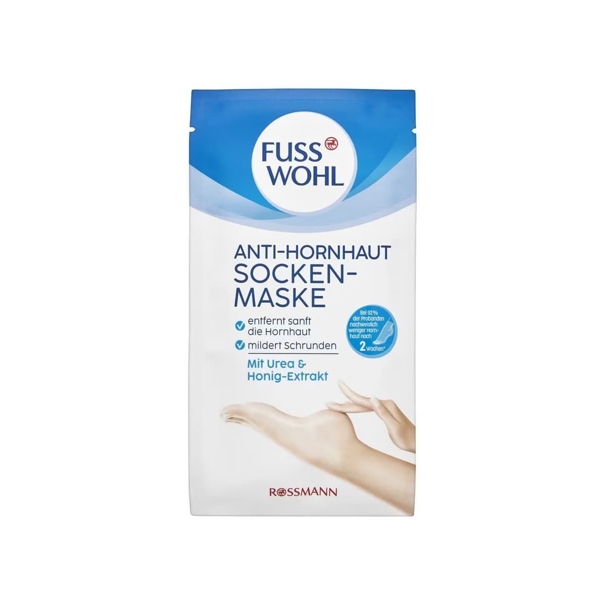 Fusswohl Çatlak Karşıtı Çorap Maske Üre ve Bal Özlü 1 Adet