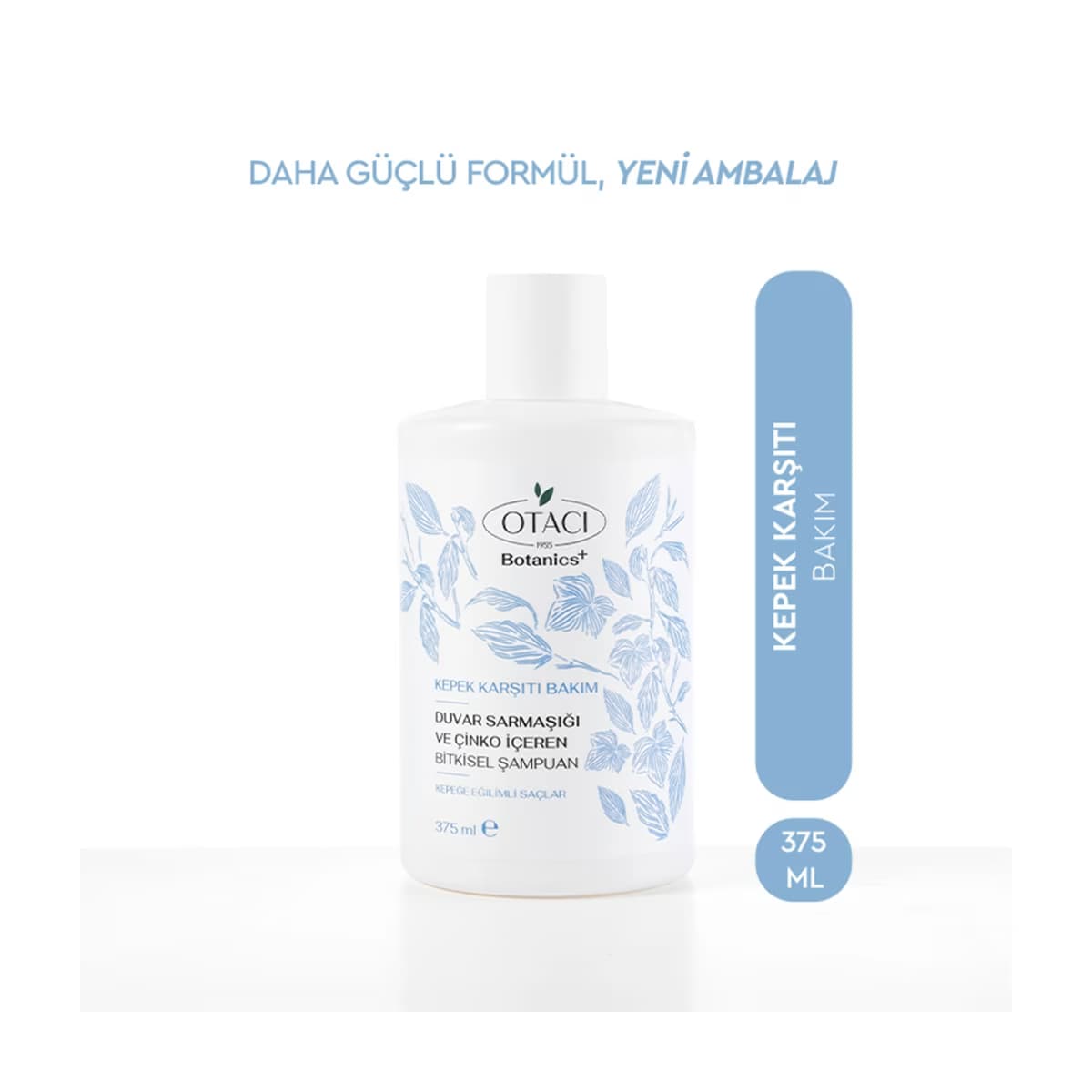 Otacı Botanics+ Kepek Karşıtı Bitkisel Bakım Şampuanı Duvar Sarmaşığı ve Çinko 375 ml - Gratis