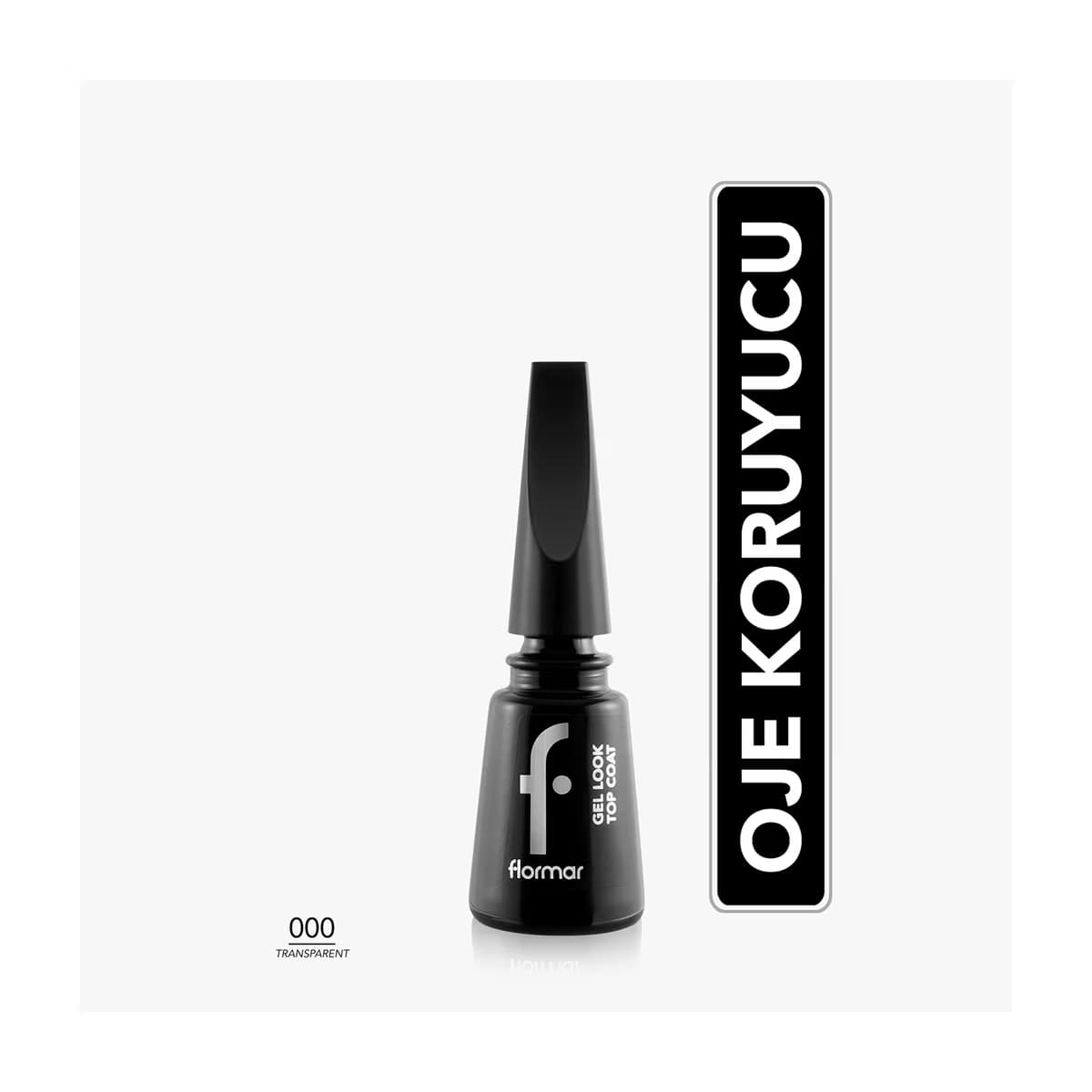 Flormar Gel Look Parlak Jel Görünüm Veren Oje Koruyucu Tırnak Cilası 000 Transparent - Gratis