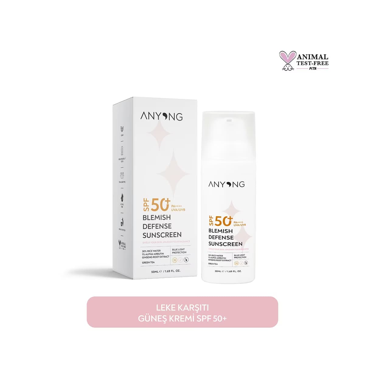 Anyong 50+SPF Leke Karşıtı Güneş Kremi 50 ml - Gratis