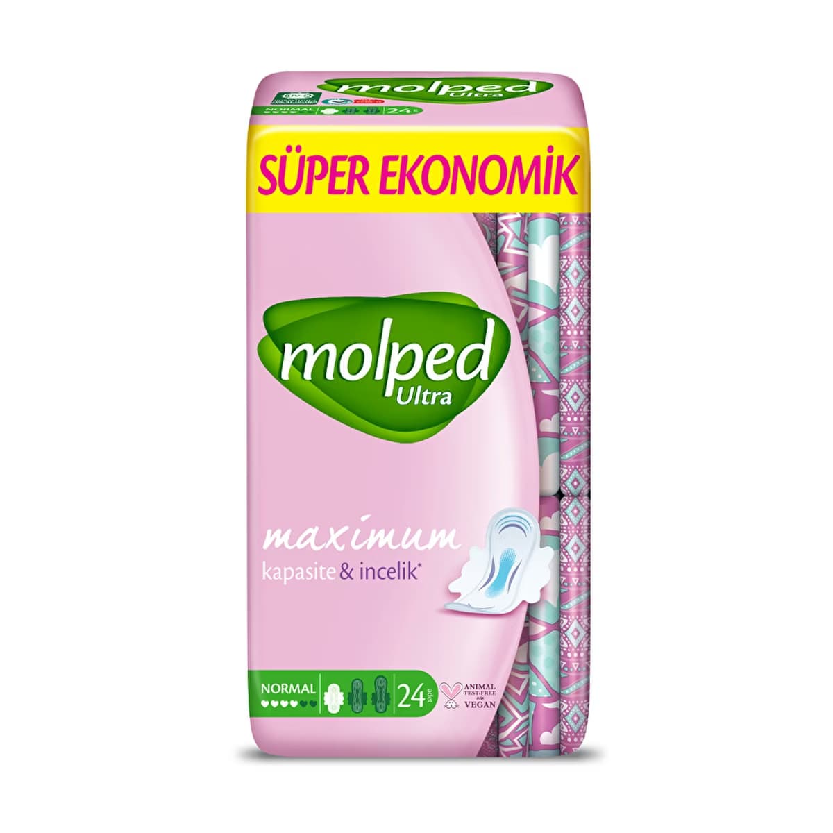 Molped Ultra Kuruluk Süper Ekonomik Normal Hijyenik Ped 24'lü - Gratis