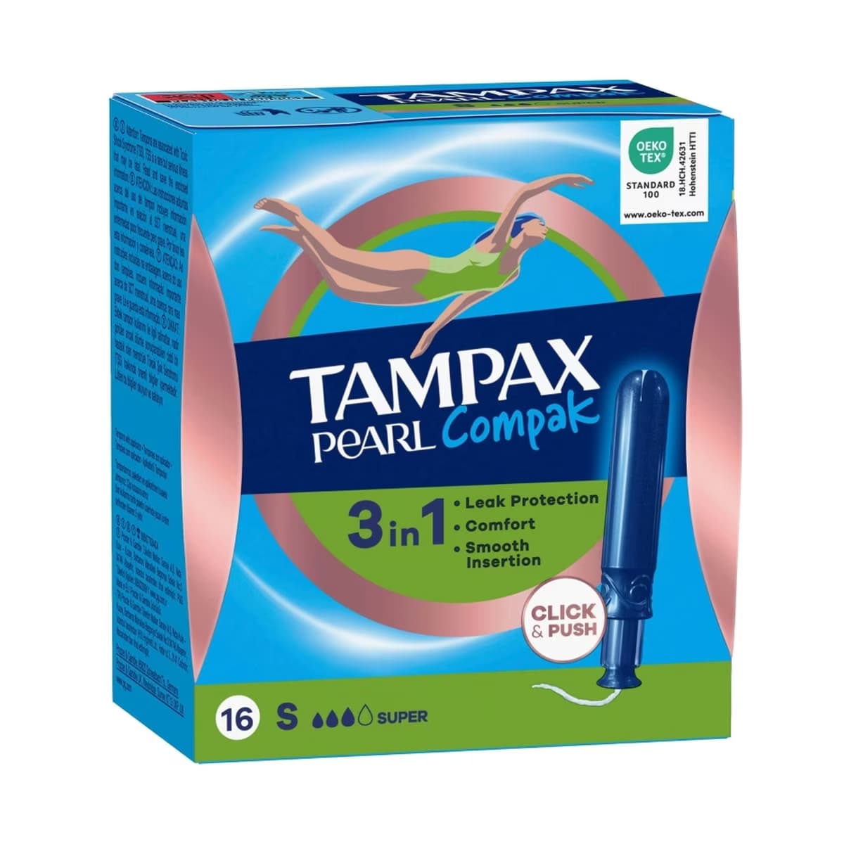 Tampax Pearl Compak Tampon Super 16'lı - Gratis