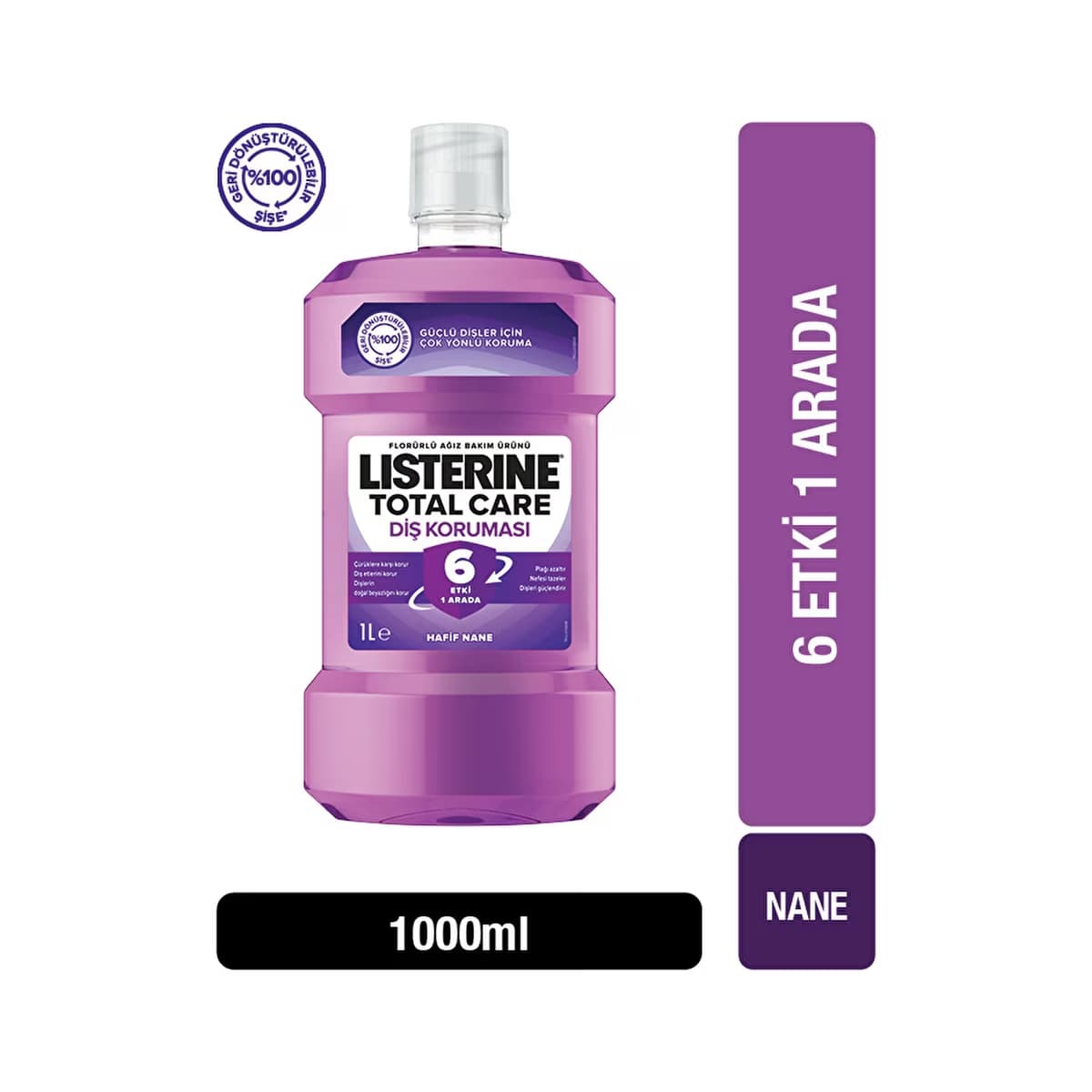 Listerine Total Care Diş Koruması Ağız Gargarası 1000 ml - Gratis